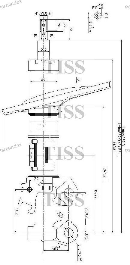 Амортизатор JD передний JAS0295 1 шт купить,19000