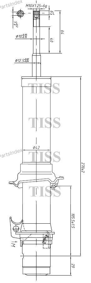 Амортизатор JD Амортизатор Подвески JAA0138 купить,11750