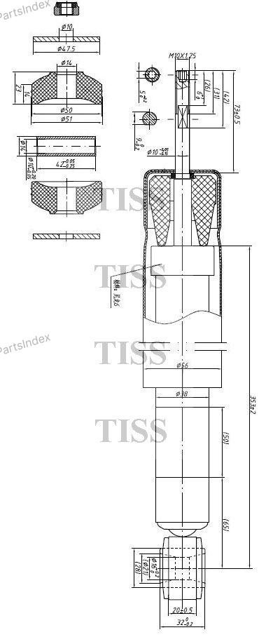 Амортизатор JD Амортизатор Подвески JAA0106 купить,7040