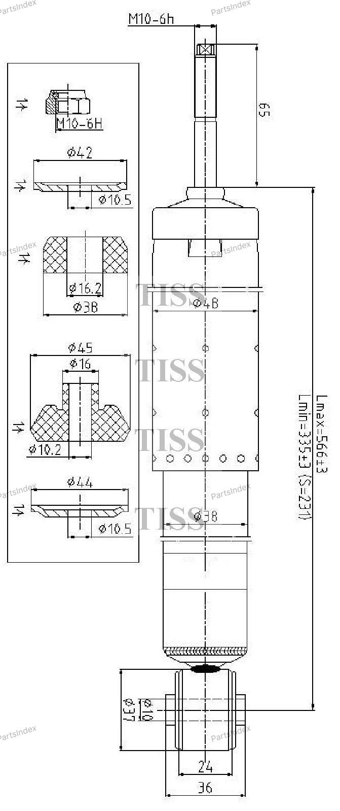 Амортизатор JD Амортизатор Подвески JAA0257 купить,11520
