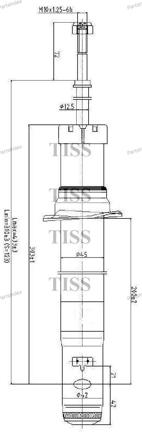 Амортизатор JD передний JAA0259 1 шт купить,11660