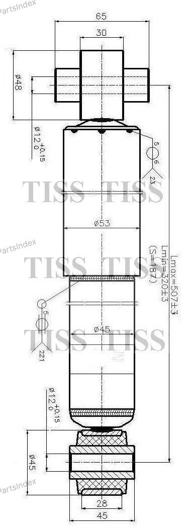 Амортизатор JD Амортизатор Подвески JAA0237 купить,12550
