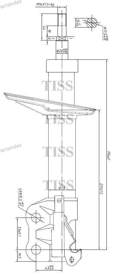 Амортизатор JD Амортизатор Подвески JAS0038 купить,17360