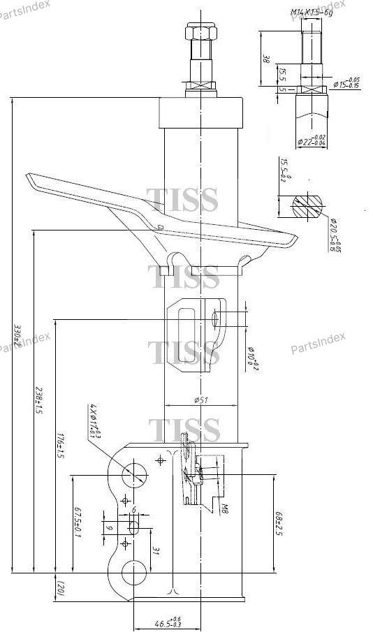 Амортизатор JD передний JAS0016 1 шт купить,18460
