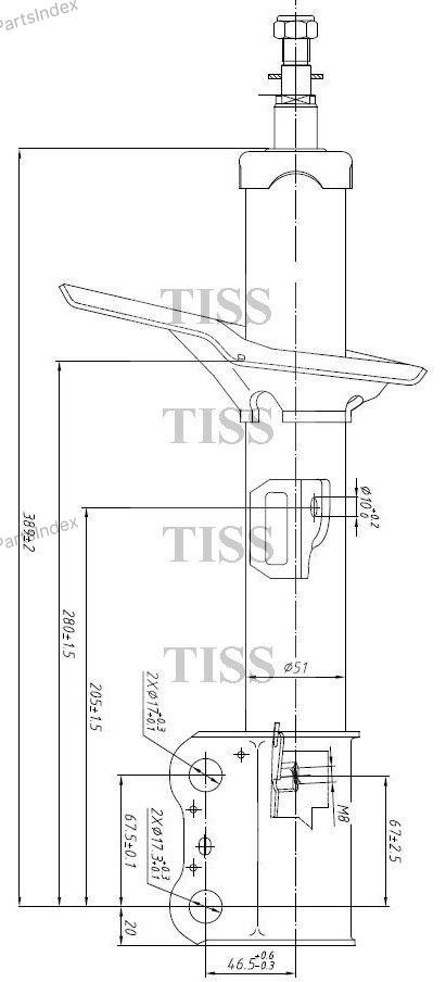 Амортизатор JD передний JAS0044 1 шт купить,21000