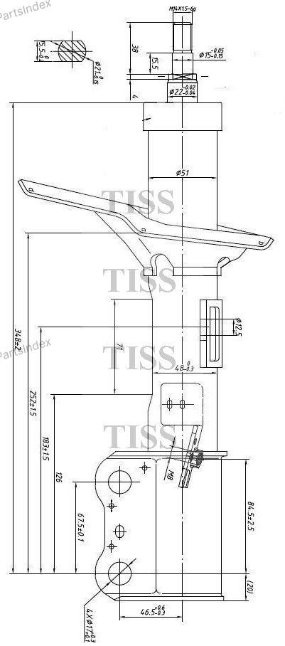 Амортизатор JD передний JAS0115 1 шт