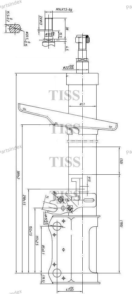 Амортизатор JD задний JAS0116 1 шт