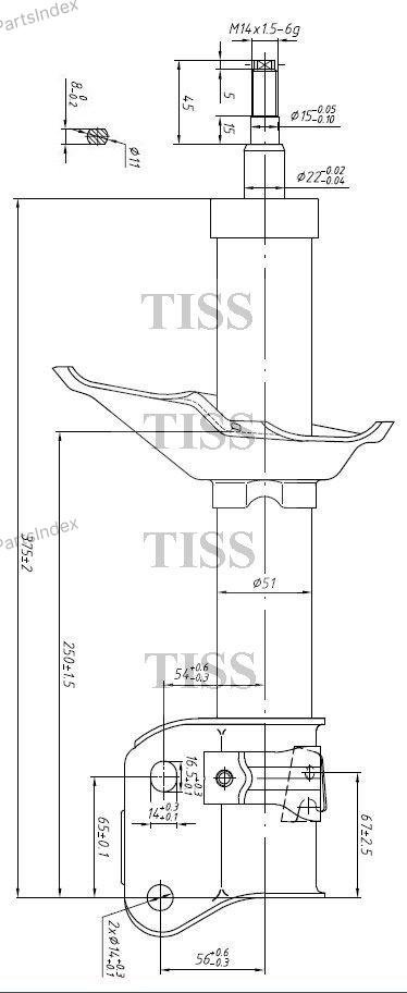 Амортизатор JD Амортизатор Подвески JAS0162
