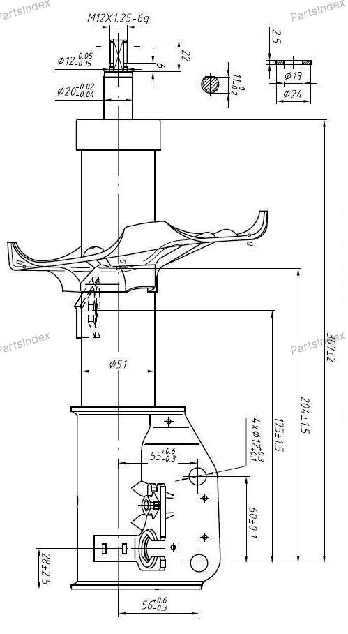 Амортизатор JD Амортизатор Подвески JAS0171