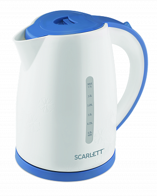 Чайник Scarlett SC-EK18P44 1.7л бело-синий