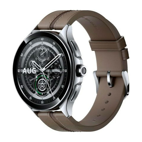 Смарт часы Xiaomi Watch 2 Pro Silver Case with Brown Leather Strap M2234W155821 1.43" Серебристо-коричневые купить,NaN