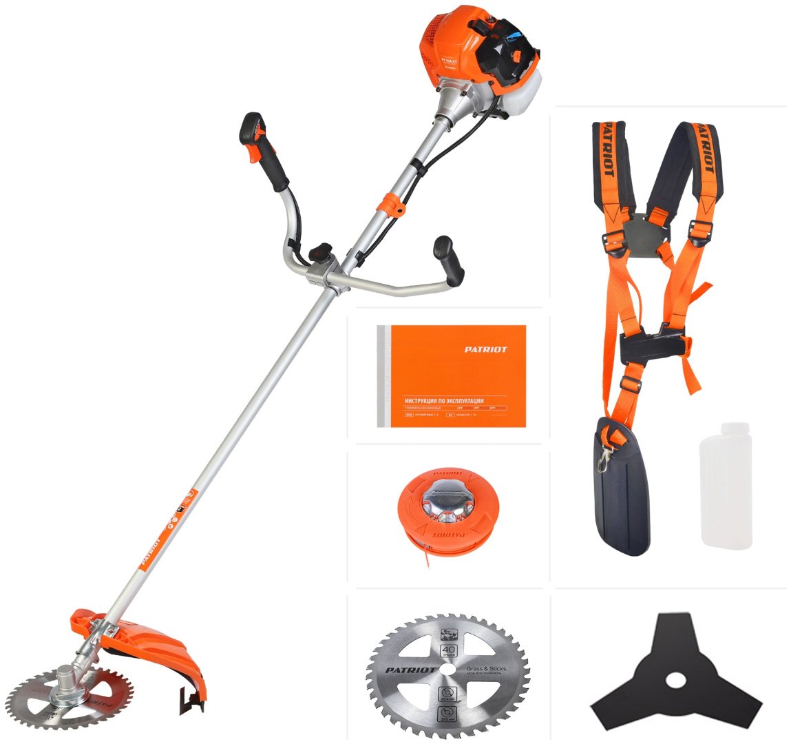 Триммер бензиновый Patriot PT 545 XT 250106221, леска и нож - ForteMarket Триммер бензиновый Patriot PT 545 XT 250106221, леска и нож купить,0