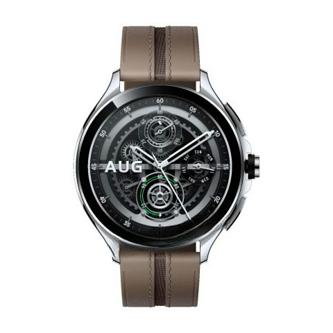Смарт часы Xiaomi Watch 2 Pro Silver Case with Brown Leather Strap M2234W155821 1.43" Серебристо-коричневые купить,NaN