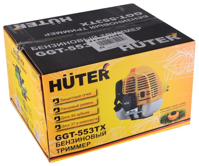 Триммер бензиновый Huter GGT-553TX 70/2/55, леска и нож - ForteMarket Триммер бензиновый Huter GGT-553TX 70/2/55, леска и нож купить,0