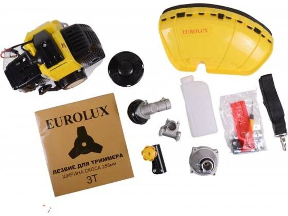 Триммер бензиновый Eurolux TR-2500 S, леска и нож купить,NaN