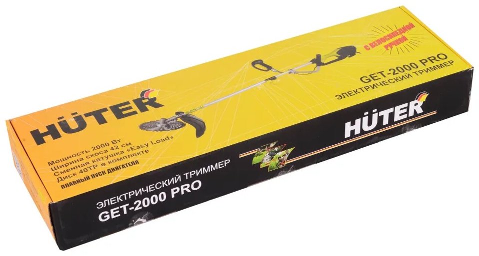 Триммер электрический Huter GET-2000 PRO 70/1/57, леска и нож - ForteMarket Триммер электрический Huter GET-2000 PRO 70/1/57, леска и нож купить,0