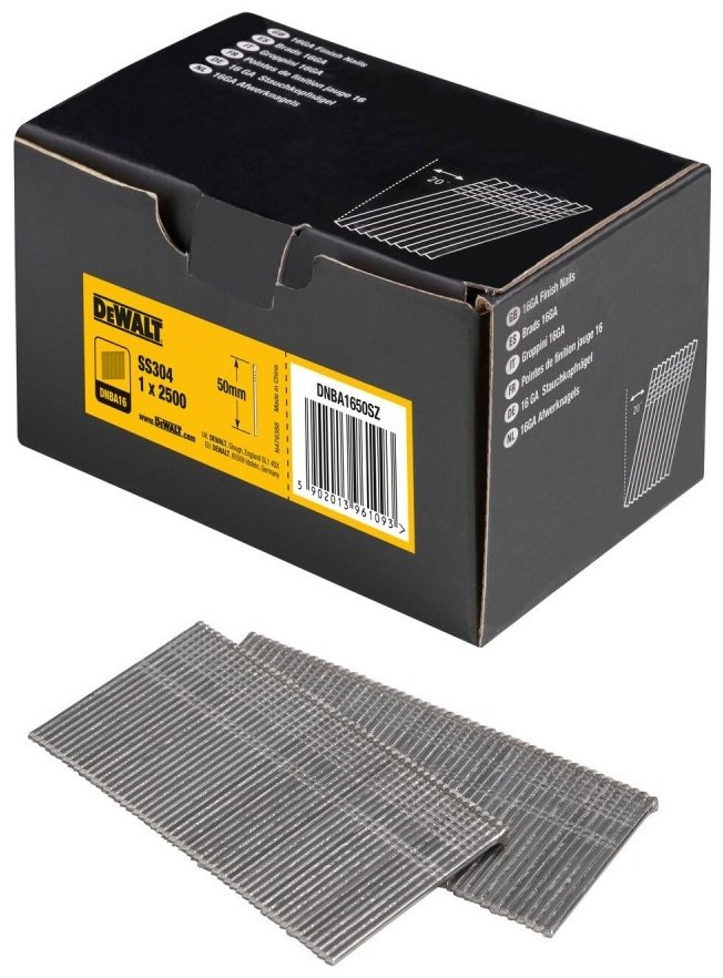 DeWALT гвозди для нейлера DNBA1632GZ 2500 шт купить,NaN