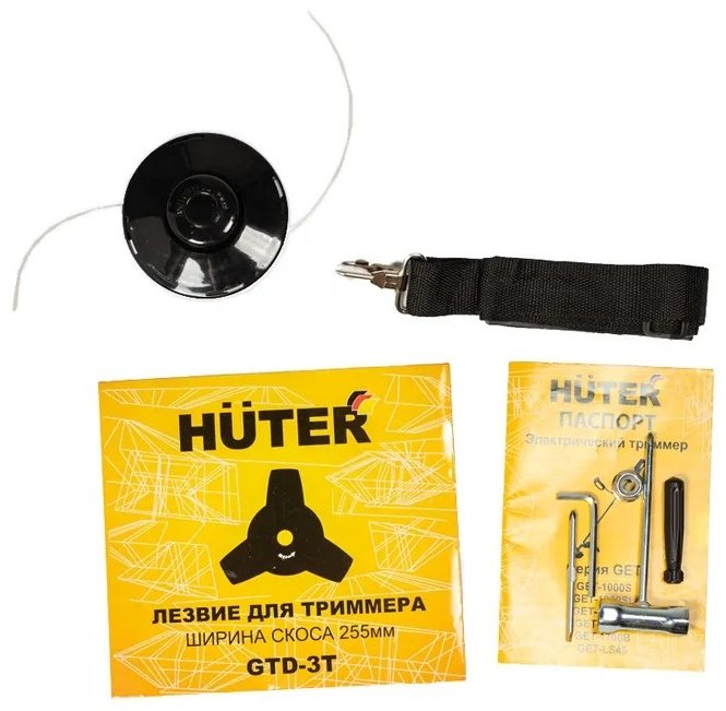 Триммер электрический Huter GET-LS45, леска и нож - ForteMarket Триммер электрический Huter GET-LS45, леска и нож купить,0