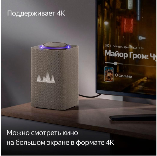 Умная Колонка Яндекс Станция Макс с Zigbee YNDX-00053 Beige - ForteMarket Умная Колонка Яндекс Станция Макс с Zigbee YNDX-00053 Beige купить,0