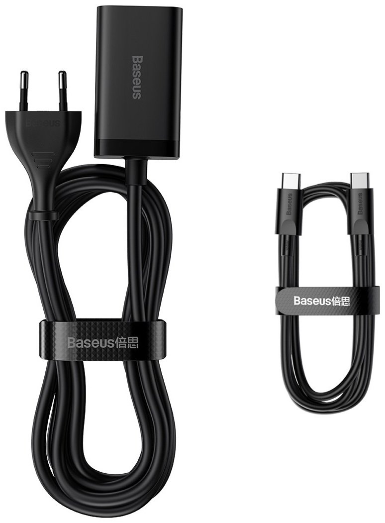 Зарядное устройство Baseus GaN3 Pro Desktop 2C+2U 65W черный - ForteMarket Зарядное устройство Baseus GaN3 Pro Desktop 2C+2U 65W черный купить,0