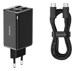 Зарядное устройство Baseus GaN6 Pro 2C&#43;2U 65W USB Type-C, USB черный
