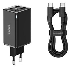 Зарядное устройство Baseus GaN6 Pro 2C+2U 65W USB Type-C, USB черный купить,NaN