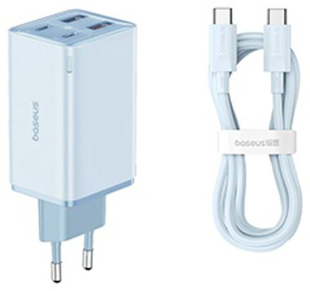 Зарядное устройство Baseus GaN6 Pro USB Type-C, USB синий купить,NaN