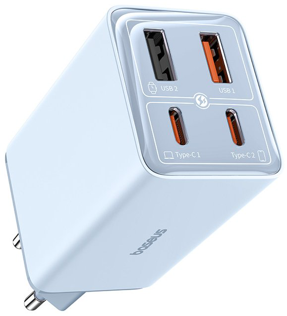 Зарядное устройство Baseus GaN6 Pro USB Type-C, USB синий купить,NaN