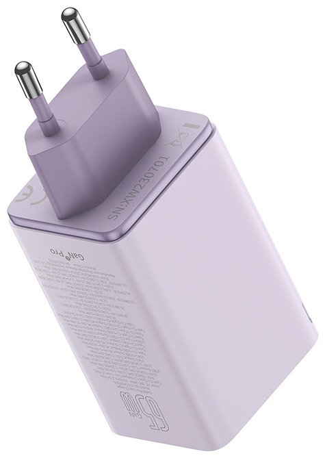 Зарядное устройство Baseus GaN6 Pro USB Type-C, USB фиолетовый купить,NaN