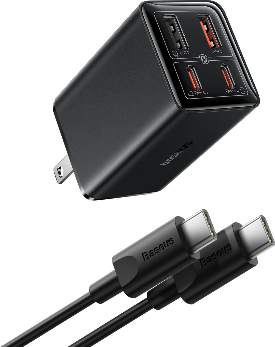 Зарядное устройство Baseus Gan6 Pro USB Type-C, USB черный купить,NaN