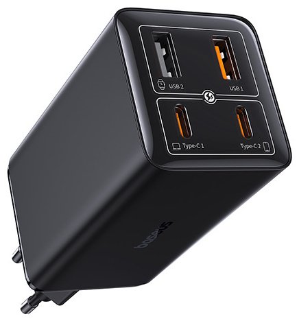 Зарядное устройство Baseus Gan6 Pro USB Type-C, USB черный - ForteMarket Зарядное устройство Baseus Gan6 Pro USB Type-C, USB черный купить,0