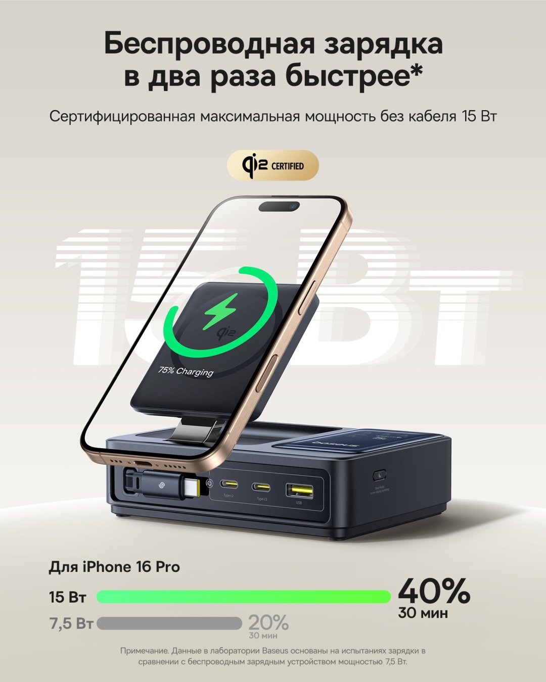 Зарядное устройство Baseus NOMOS 5-in-1 USB Type-C, USB черный купить,NaN