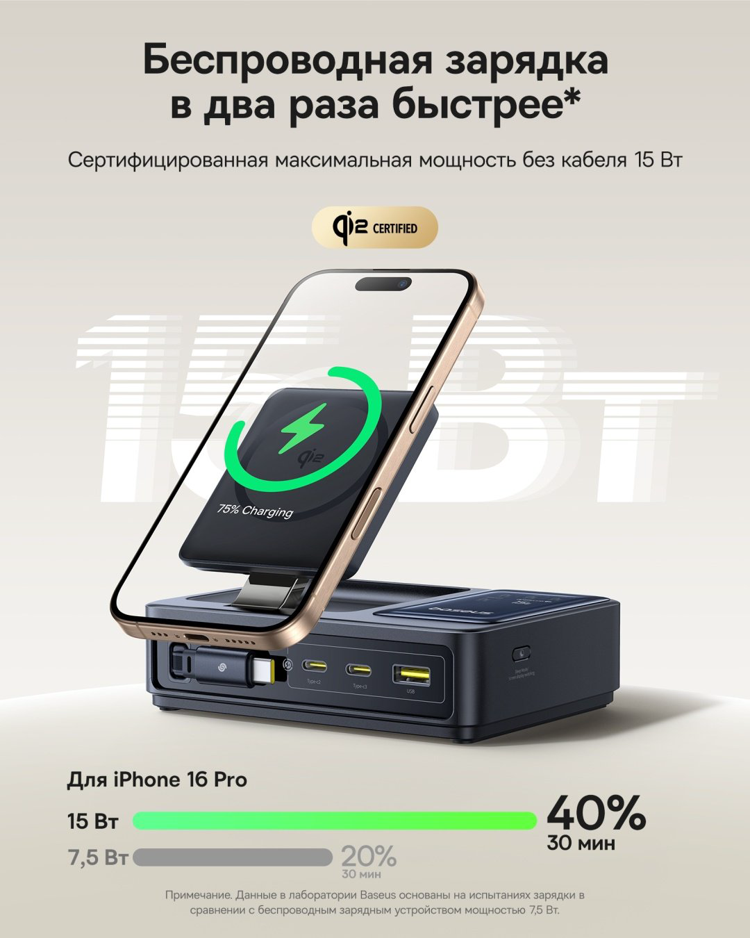 Зарядное устройство Baseus NOMOS 5-in-1 USB Type-C, USB черный купить,NaN