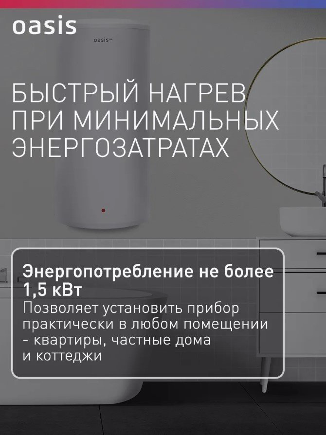 Водонагреватель Oasis ECO BF-50 50 л купить,NaN