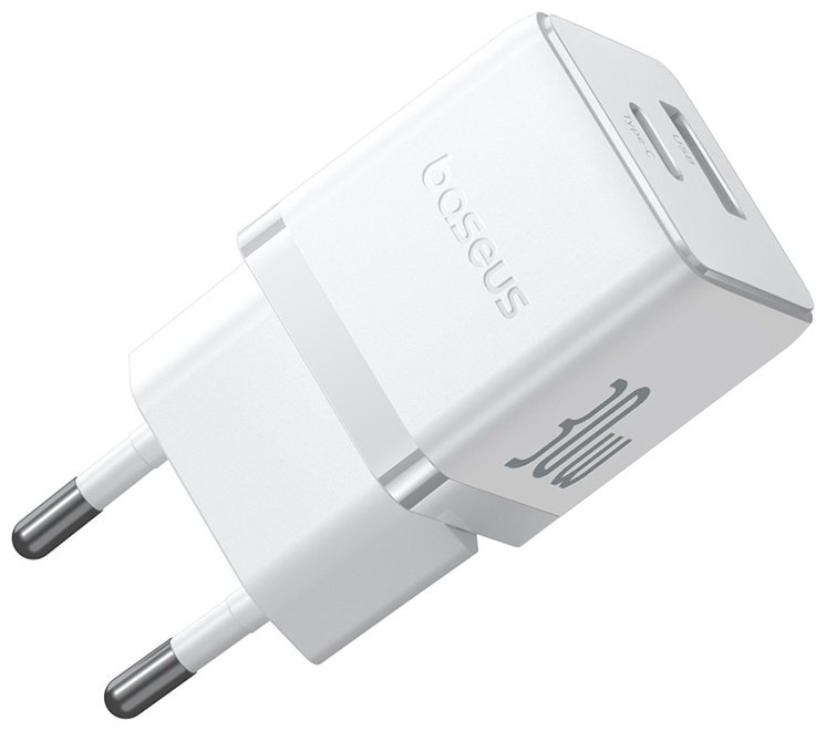 Зарядное устройство Baseus Palm USB Type-C, USB белый купить,NaN