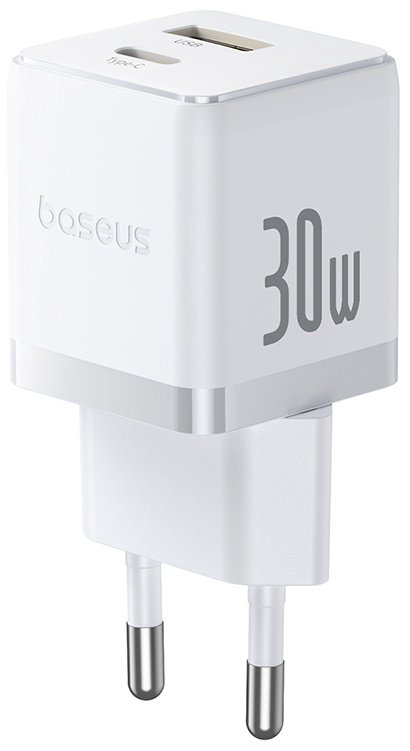 Зарядное устройство Baseus Palm USB Type-C, USB белый купить,NaN