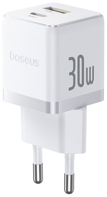 Зарядное устройство Baseus Palm USB Type-C, USB белый купить,NaN