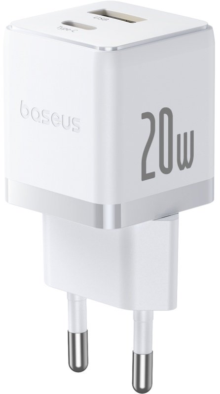 Зарядное устройство Baseus Palm USB Type-C, USB белый купить,5490