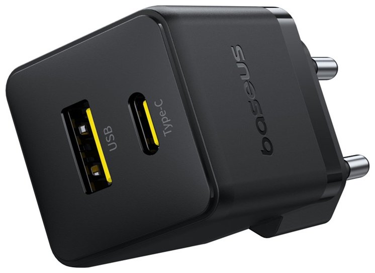 Зарядное устройство Baseus Palm USB Type-C, USB черный купить,0