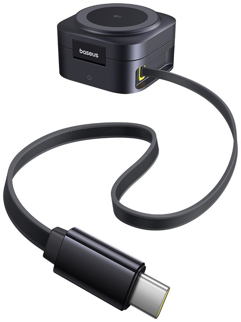 Зарядное устройство Baseus PicoGo 2-in-1 Qi2 15W + USB-C 67W USB Type-C черный купить,NaN
