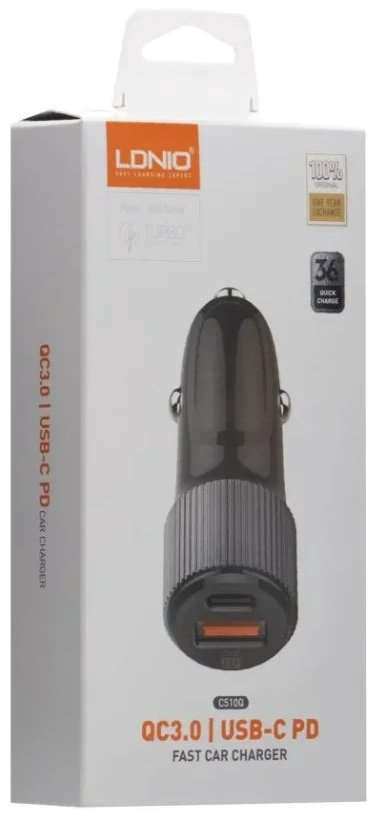 Зарядное устройство LDNIO C510Q Type-C черный купить,NaN
