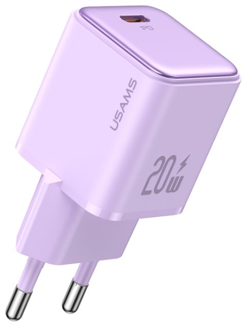 Зарядное устройство Usams 20W US-CC183 USB Type-C фиолетовый