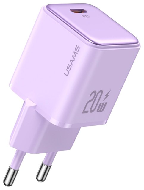 Зарядное устройство Usams 20W US-CC183 USB Type-C фиолетовый