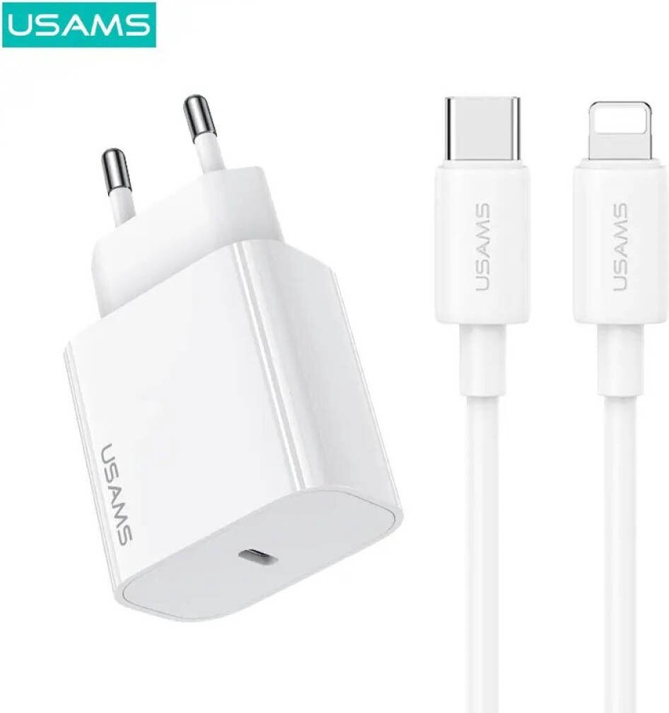 Зарядное устройство Usams OYXLTZ02 USB Type-C белый купить,16000