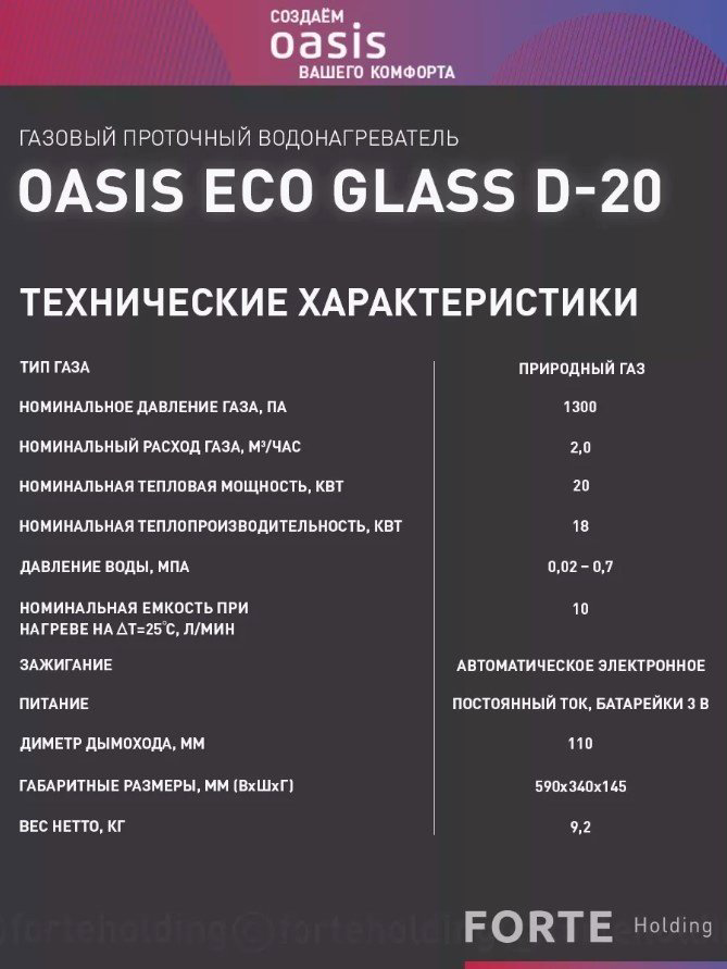 Водонагреватель Oasis Eco D-20 купить,NaN