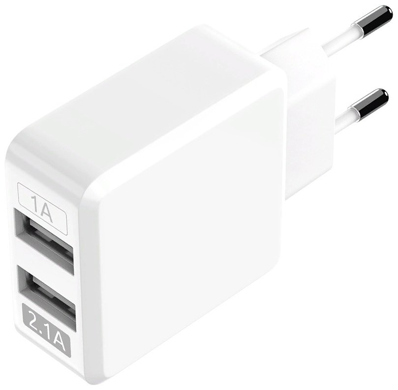 Зарядное устройство OLMIO 296718 2.1A белый