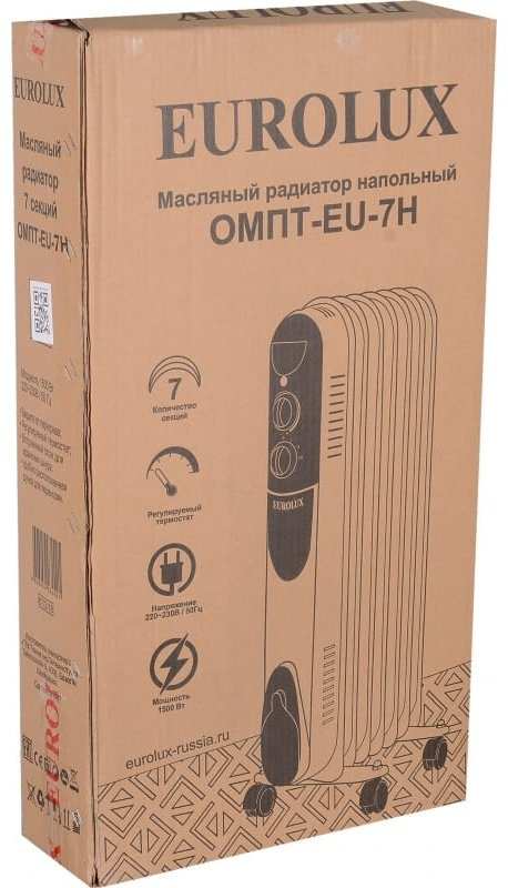 Масляный радиатор Eurolux ОМПТ-EU-7Н белый - ForteMarket Масляный радиатор Eurolux ОМПТ-EU-7Н белый купить,19590
