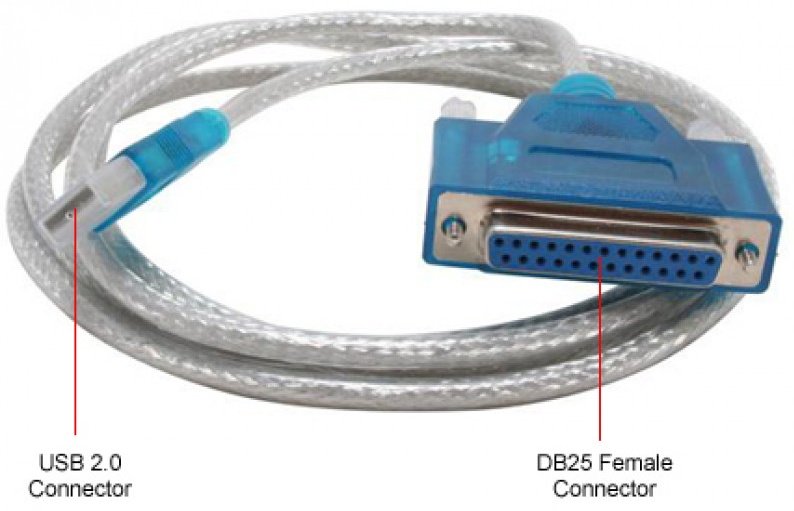 Переходник USB 2.0 B - DB25 3594
