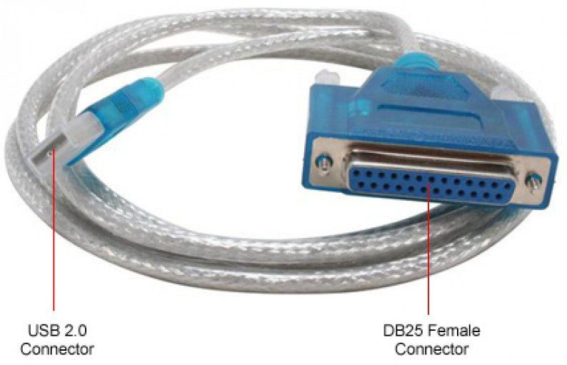 Переходник USB 2.0 B - DB25 3594