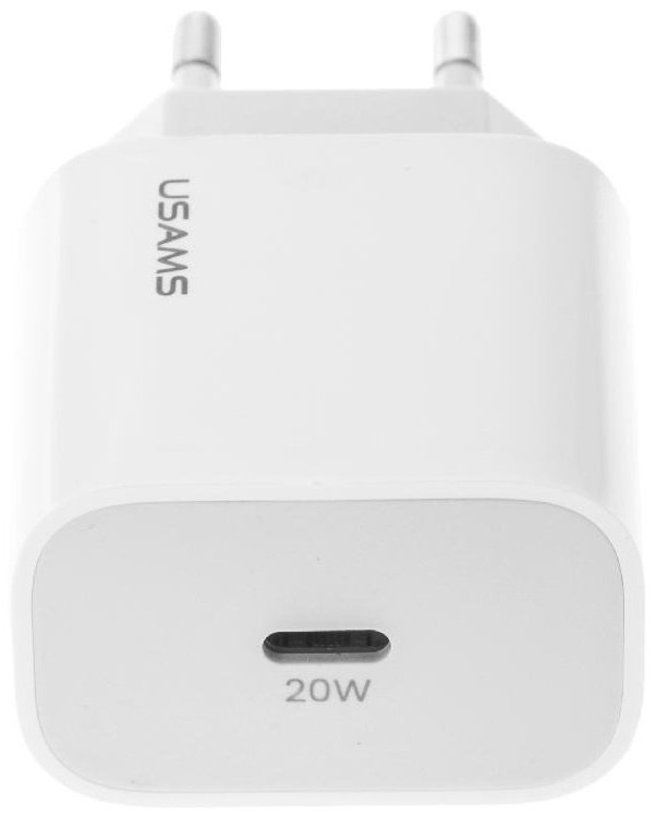 Зарядное устройство Usams US-CC118 USB Type-C белый купить,NaN